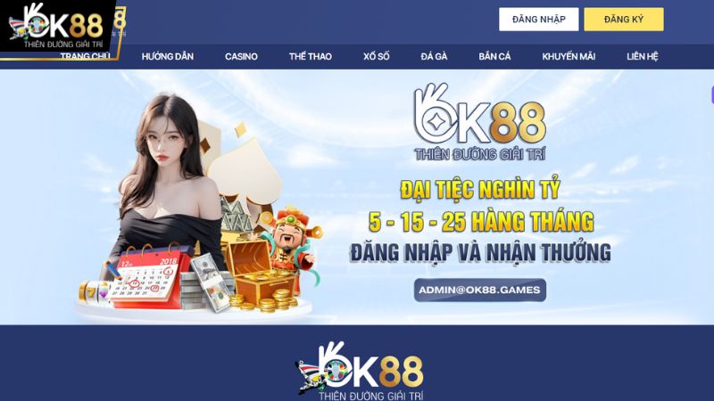 Truy cập đường link chính thống của OK88 để tải app an toàn