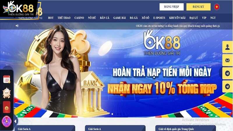 Truy cập trang chủ OK88